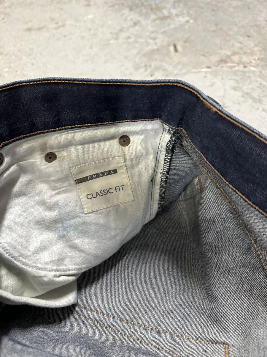 2000s Prada Brut Navy Denim Jeans GAOnYxY 7