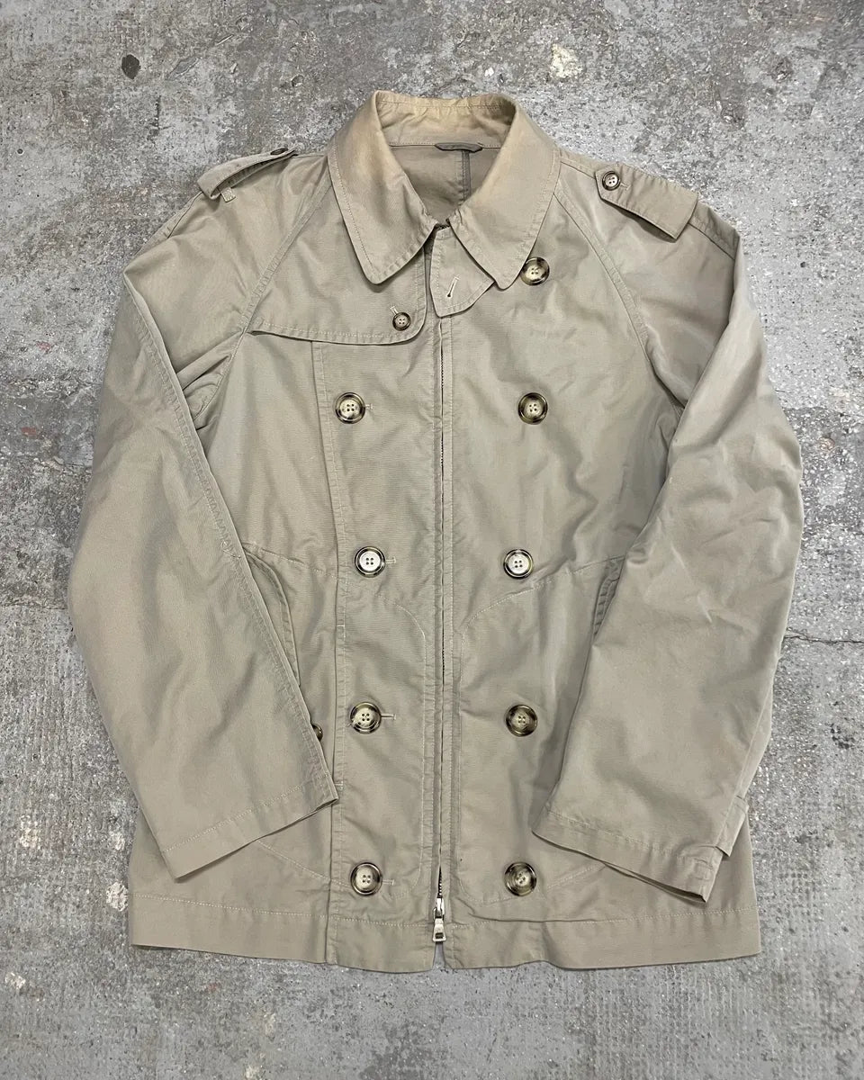 2000s Prada Buttoned Beige Jacket (M) IINQIXl 0