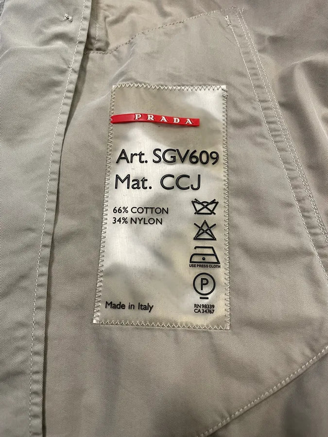 2000s Prada Buttoned Beige Jacket (M) IINQIXl 7