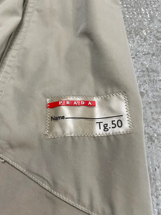 2000s Prada Buttoned Beige Jacket (M) IINQIXl 8