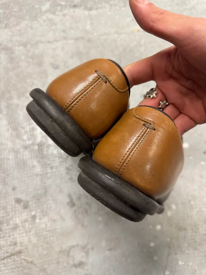 2000s Prada Camel Leather Loafers (42eu/us8.5) 4