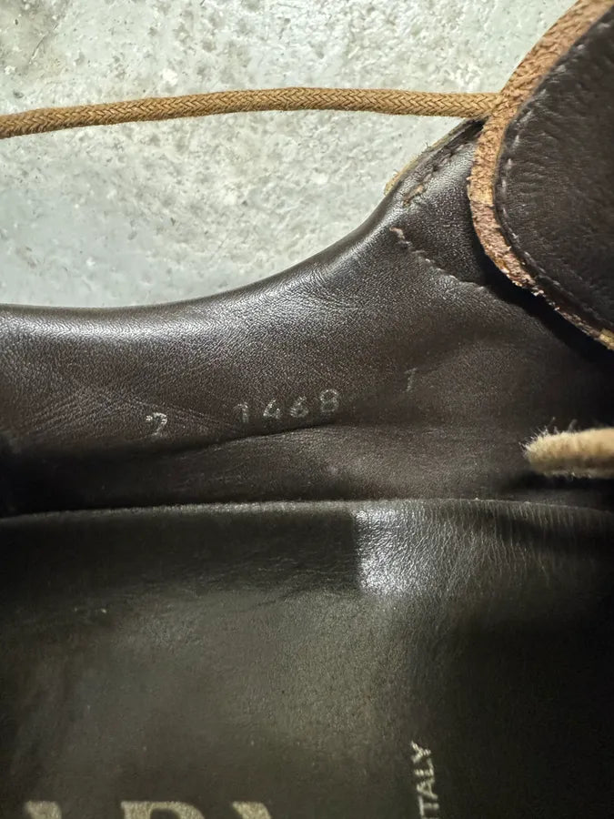 2000s Prada Camel Leather Loafers (42eu/us8.5) 8