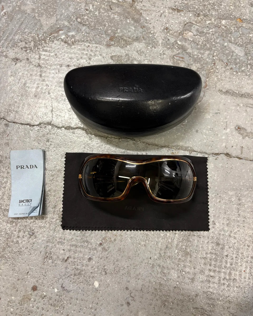 2000s Prada Camel Sunglasses DBiPQdK 0