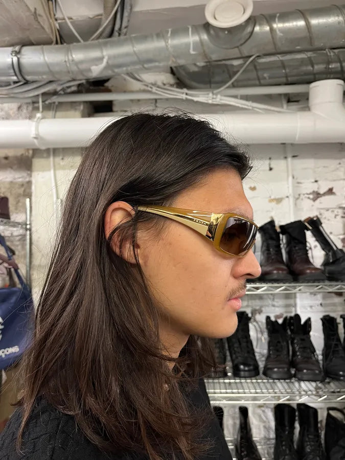 2000s Prada Camel Sunglasses (OS) UVUIAwZ 2