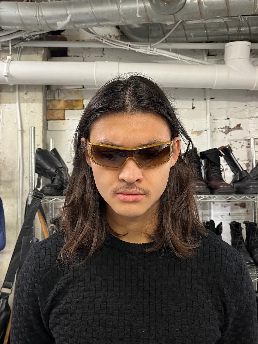 2000s Prada Camel Sunglasses (OS) UVUIAwZ 3