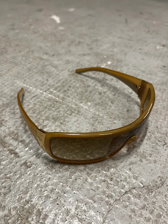 2000s Prada Camel Sunglasses (OS) UVUIAwZ 5