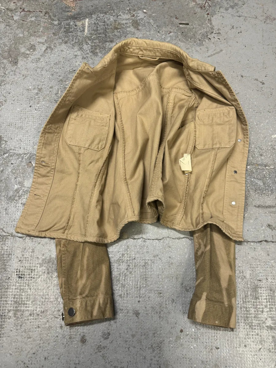 2000s Prada Camel Zebra Buttoned Jacket (S) KUOjzuO 4