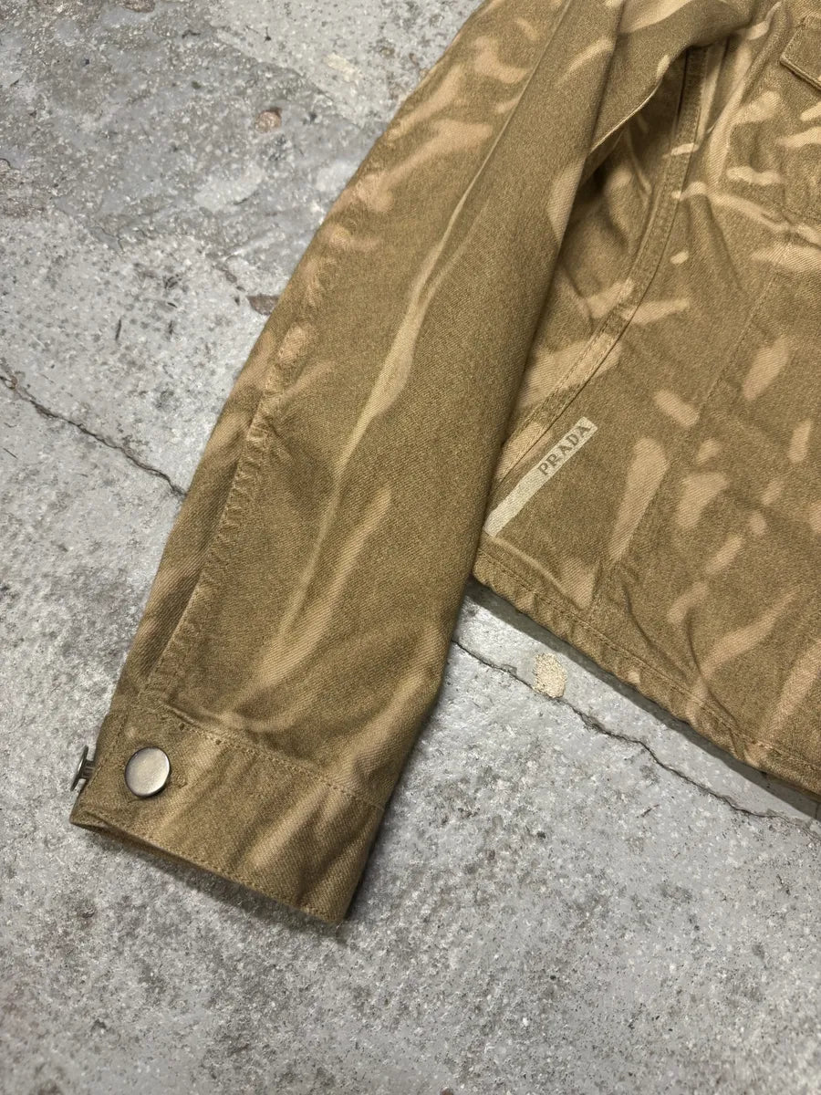 2000s Prada Camel Zebra Buttoned Jacket (S) KUOjzuO 5