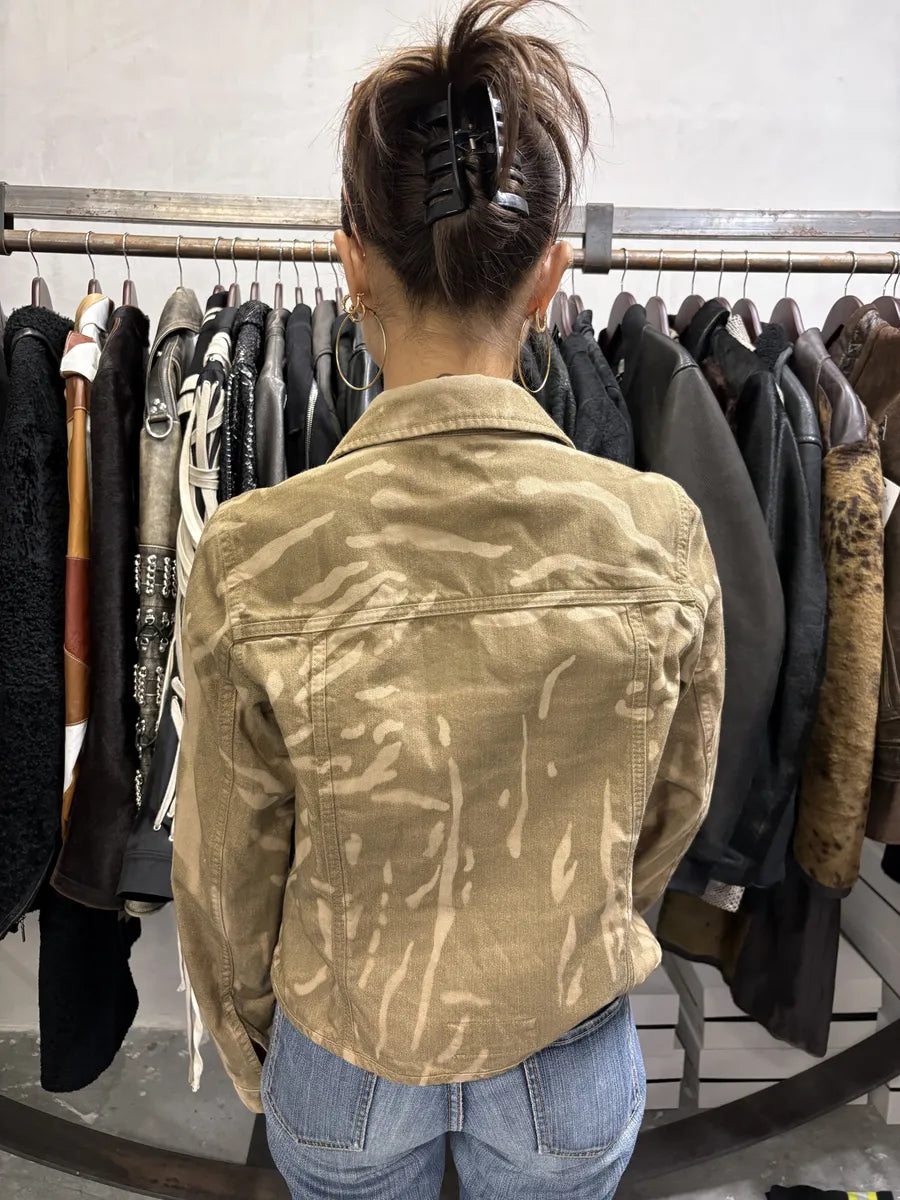 2000s Prada Camel Zebra Buttoned Jacket (S) KUOjzuO 7