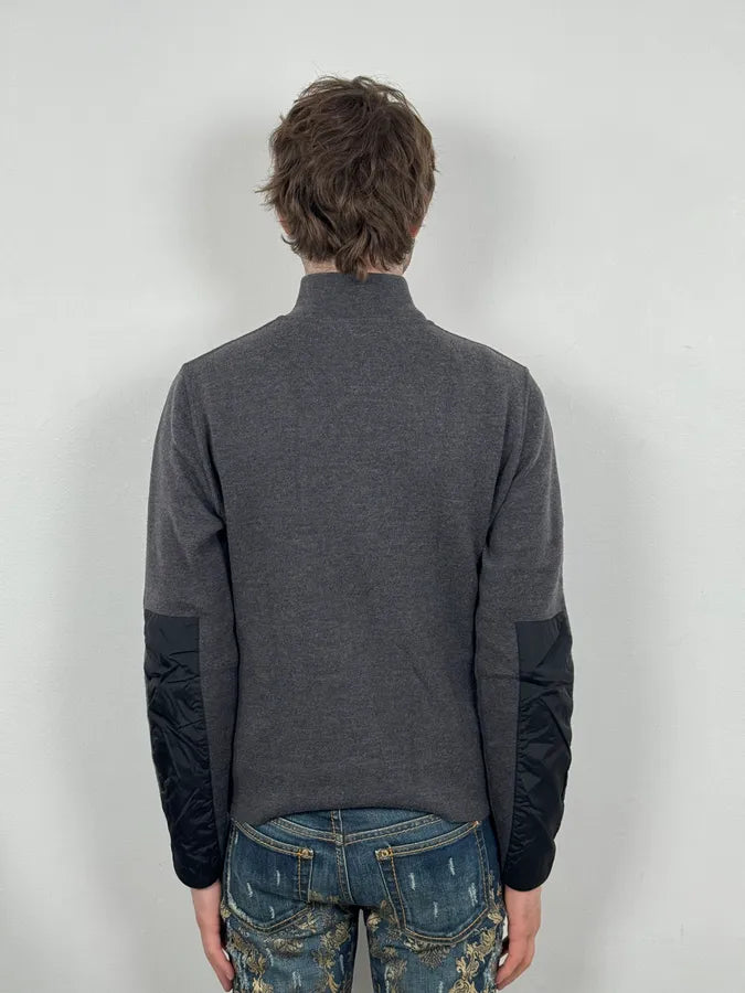 AW2007 Prada Grey Wool Blend Nylon Sleeves Track Jacket cyzyBAI 2