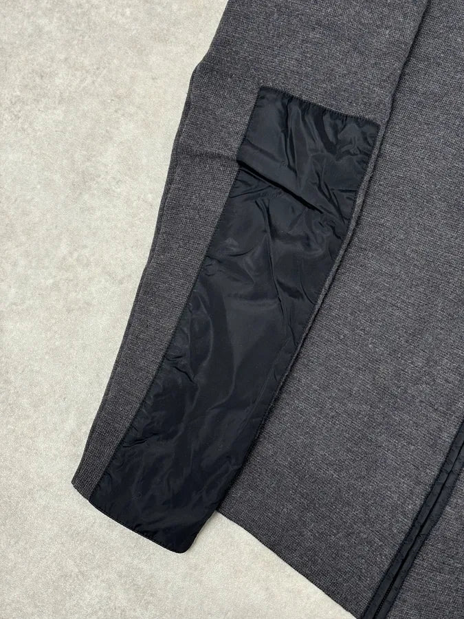 AW2007 Prada Grey Wool Blend Nylon Sleeves Track Jacket cyzyBAI 7