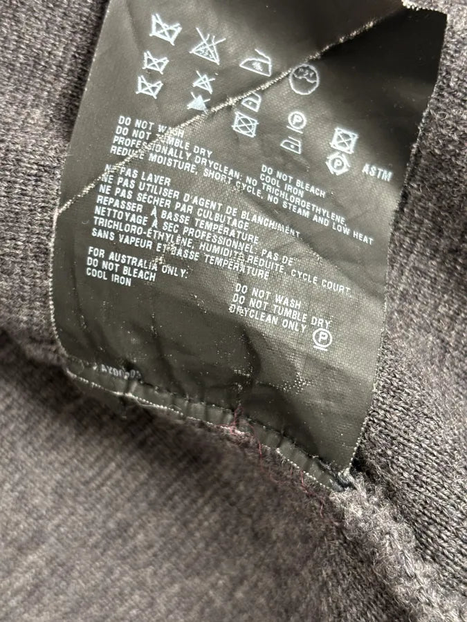 AW2007 Prada Grey Wool Blend Nylon Sleeves Track Jacket cyzyBAI 11