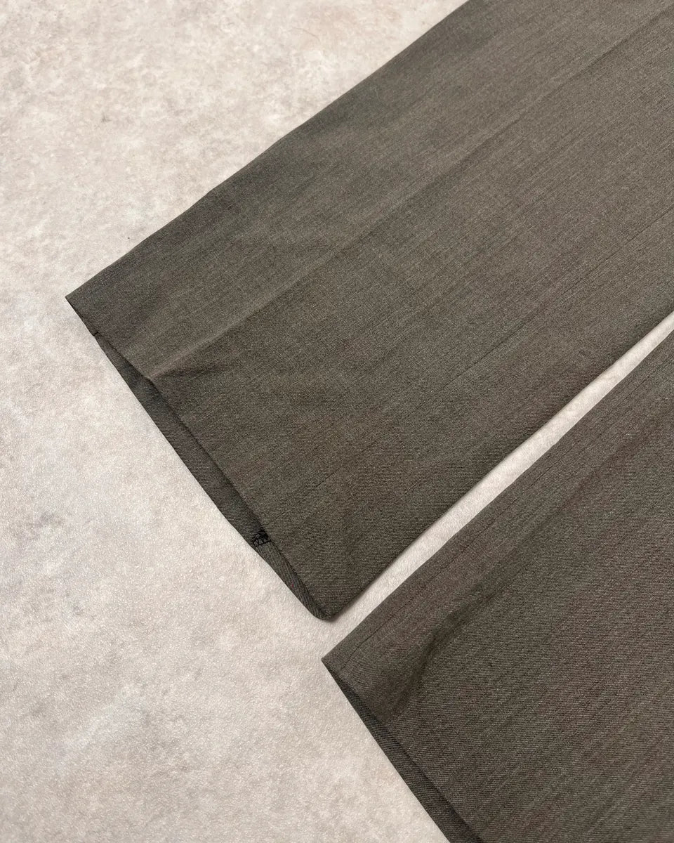 2000s Prada Classic Grey Relaxed Pants TWxQzPO 8