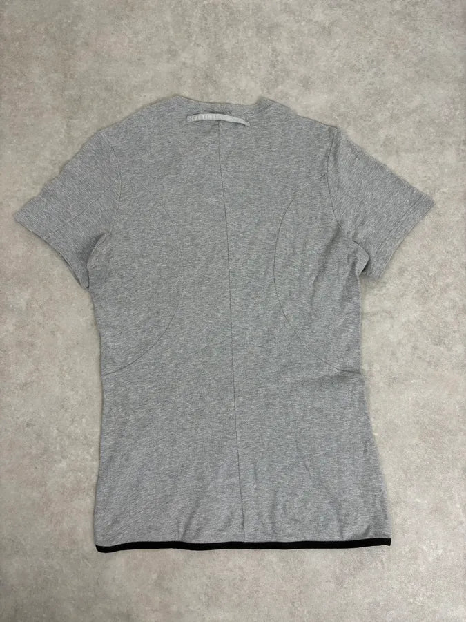 SS2003 Prada Linea Rossa Minimalist Grey T-Shirt yAJiULN 5