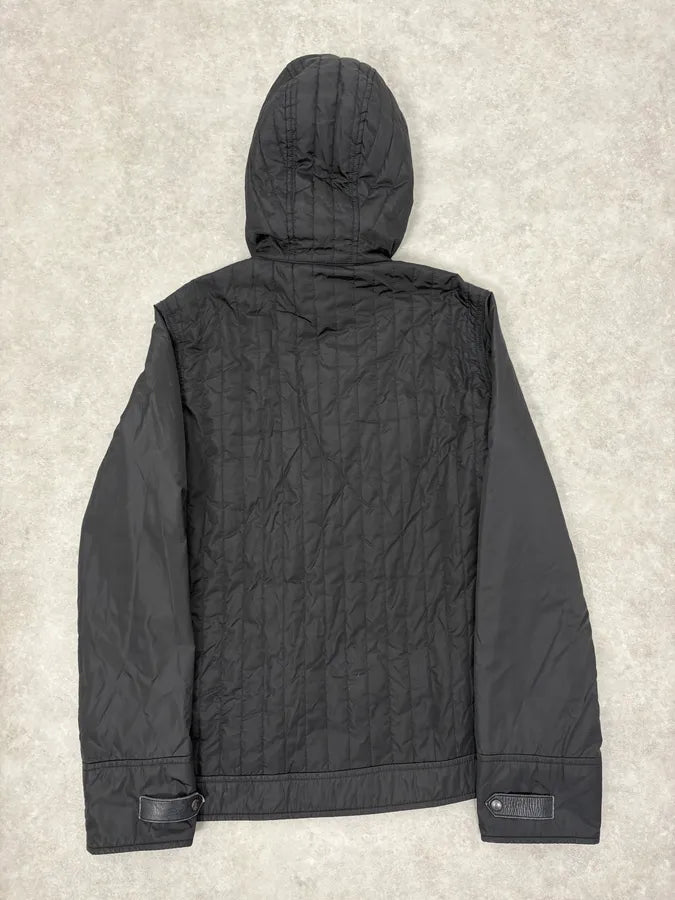 2000s Prada Cozy Black Quilted Puffer Jacket hkwDFNY 5