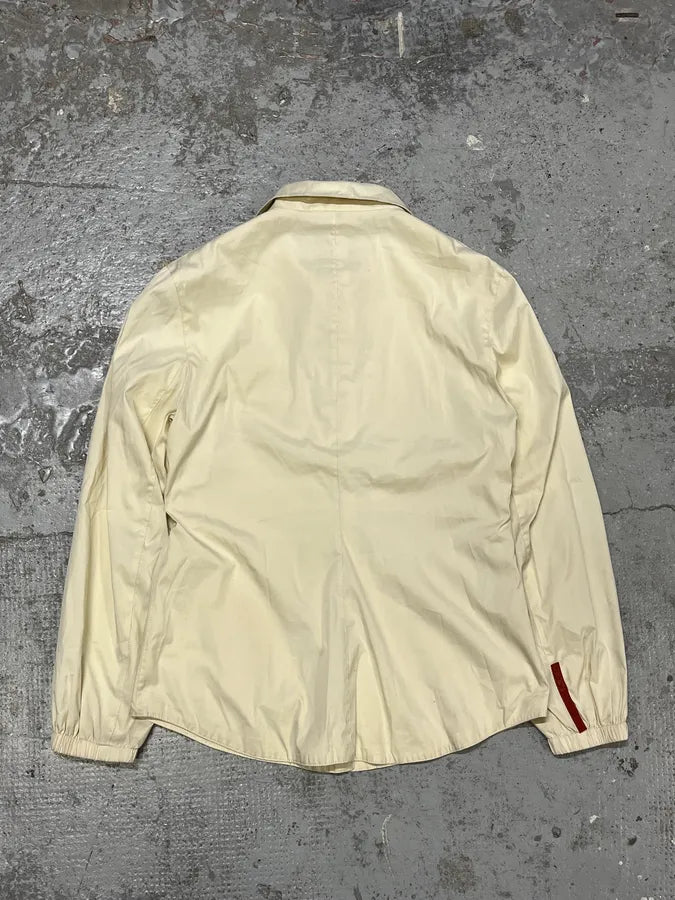 2000s Prada Cream White Buttoned Jacket mpIuTzn 5