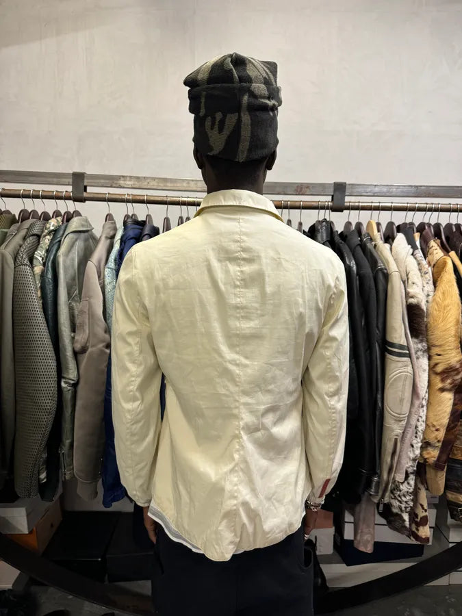 2000s Prada Cream White Buttoned Jacket mpIuTzn 2