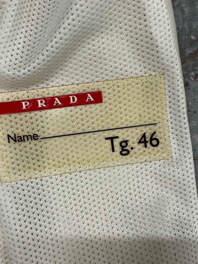 2000s Prada Cream White Buttoned Jacket mpIuTzn 6