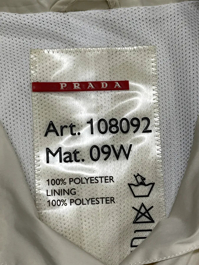 2000s Prada Cream White Buttoned Jacket mpIuTzn 7