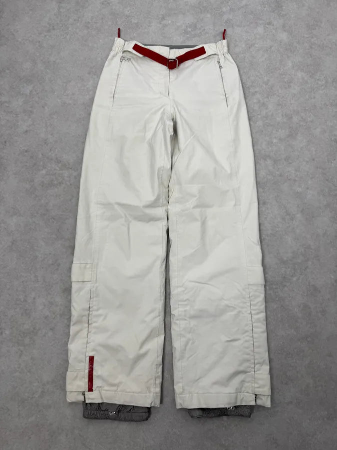 2000s Prada Cream White Technical Pants WHccans 0