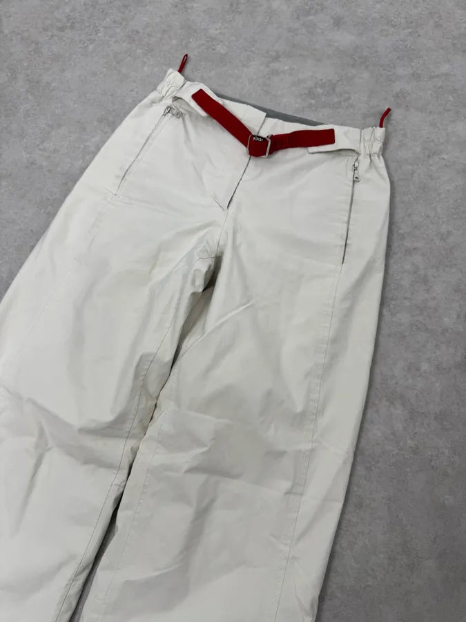2000s Prada Cream White Technical Pants WHccans 4