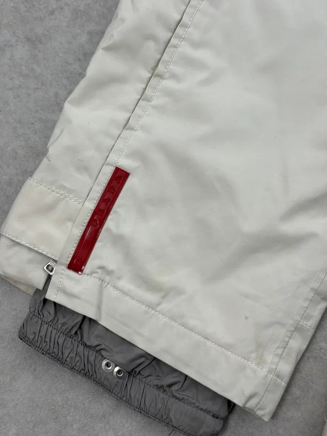 2000s Prada Cream White Technical Pants WHccans 6