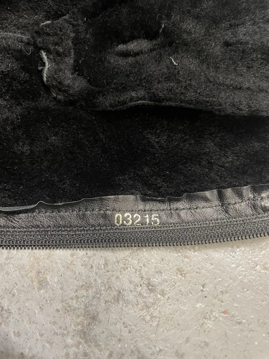 2000s Prada Dark Ankle Leather Laced Fur Boots (40eu/us7) 9