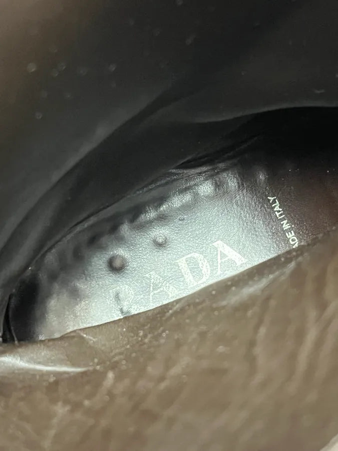 2000s Prada Dark Brown Classy Leather Boots ZmhguyH 9