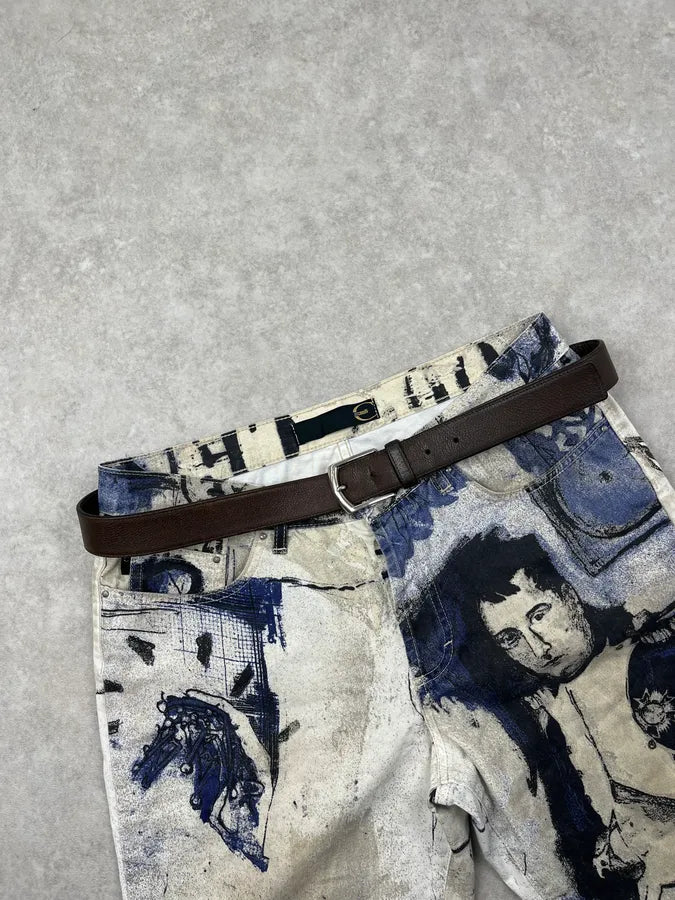2000s Prada Dark Brown Leather Belt mDiKXiK 0