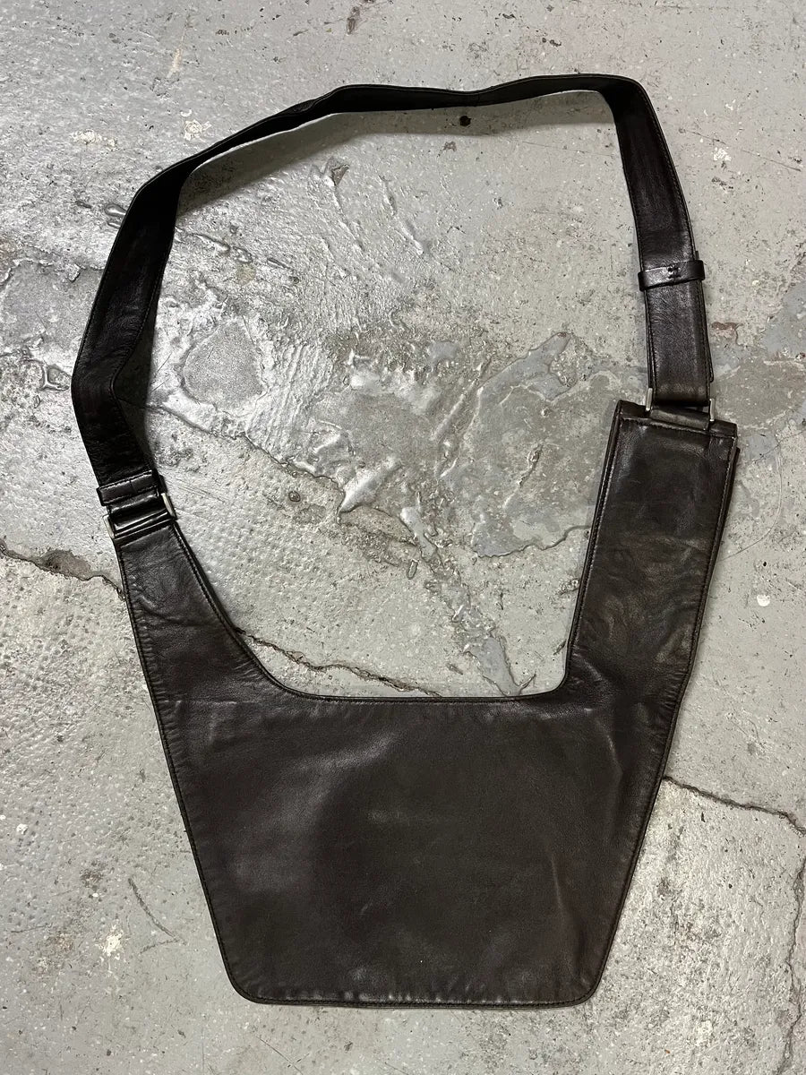 2000s Prada Dark Brown Leather Vest Bag (OS) JDjoJrd 6