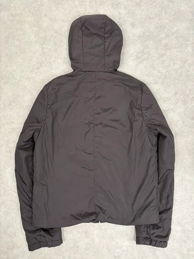 AW1999 Prada Dark Brown Nylon Hooded Jacket xYXoYJm 5