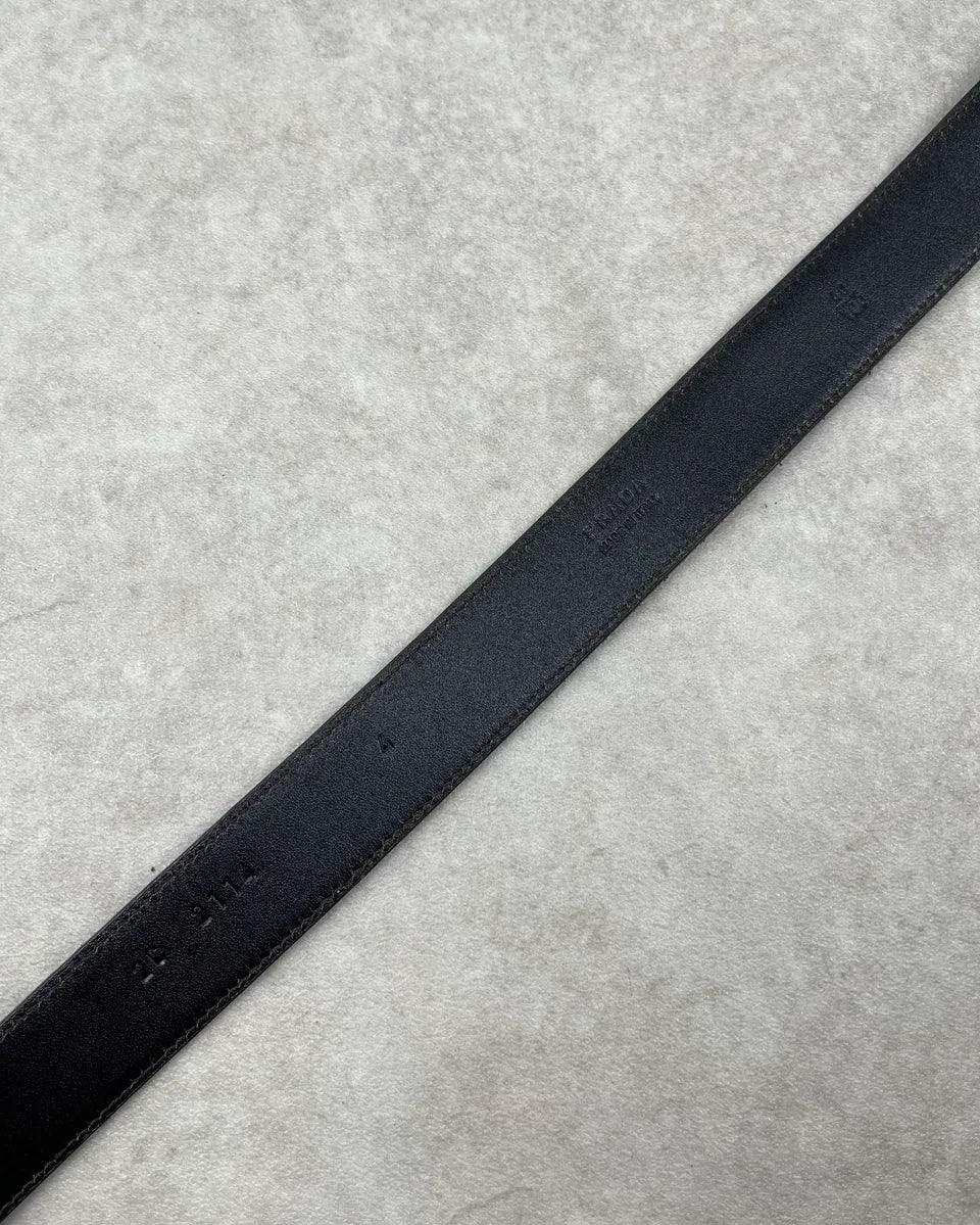 2000s Prada Dark Brown Suede Leather Belt  YjBIuoA 5