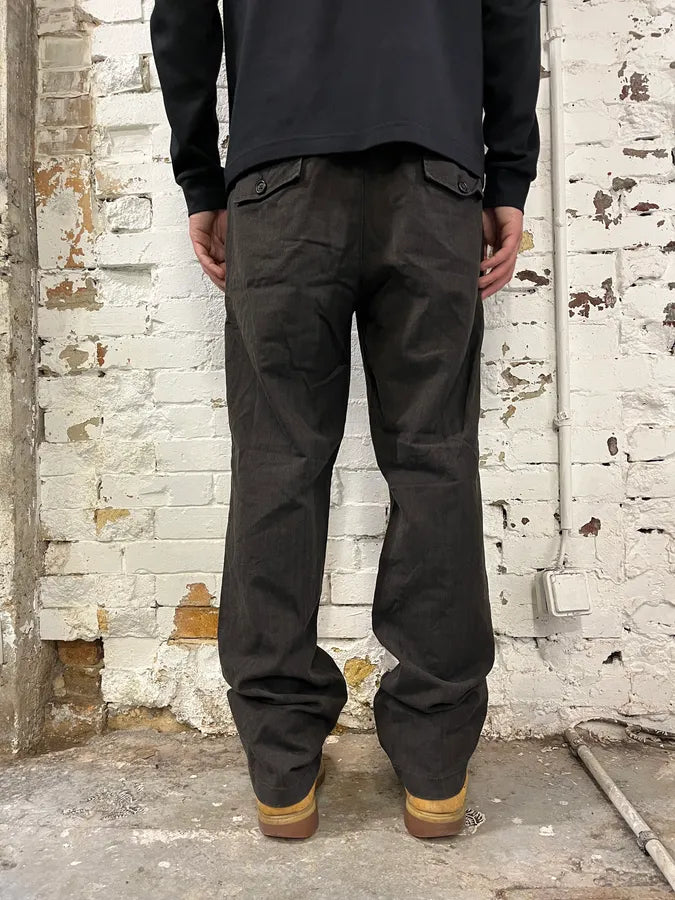 AW2007 Prada Dark Brown Wool Tailored Pants ZrlMBNO 3