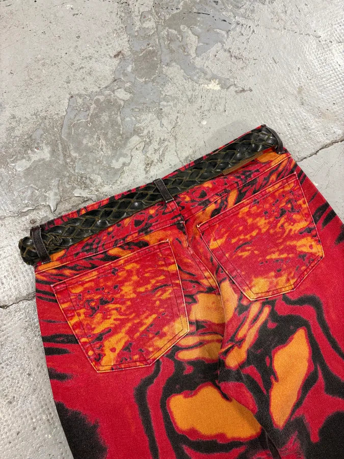 2000s Prada Dark Brown Woven Leather Belt KuomvbK 1