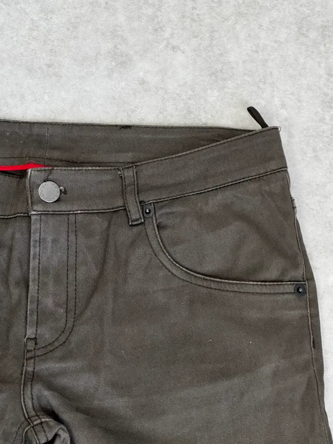 AW2006 Prada Dark Green Classic Minimalist Pants FmQpMhZ 7