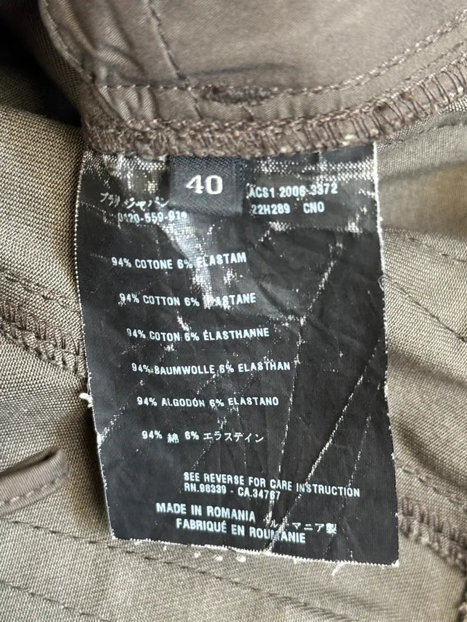 AW2006 Prada Dark Green Classic Minimalist Pants FmQpMhZ 9