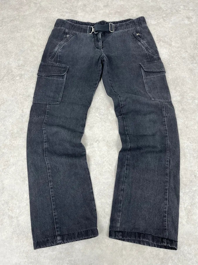 2000s Prada Dark Grey Cargo Pants dfiuavX 0