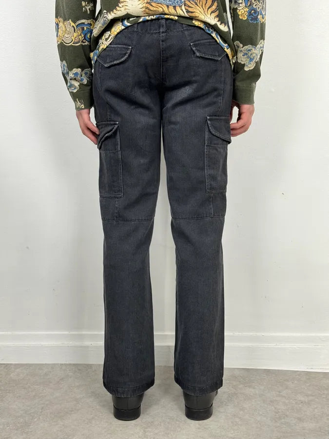 2000s Prada Dark Grey Cargo Pants dfiuavX 2