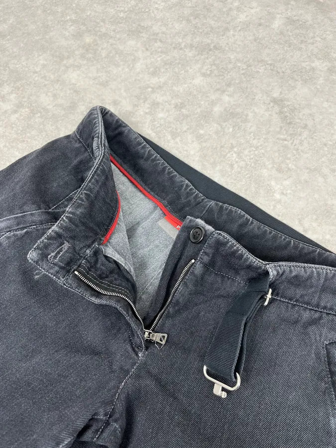 2000s Prada Dark Grey Cargo Pants dfiuavX 9