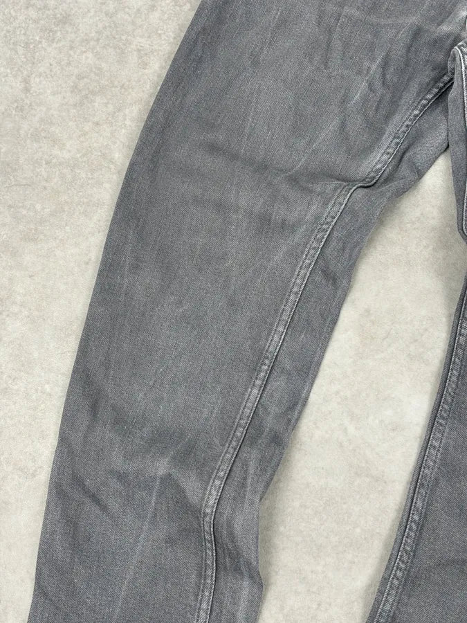 SS2015 Prada Dark Grey Washed Slim Denim Jeans RDsOZFl 9