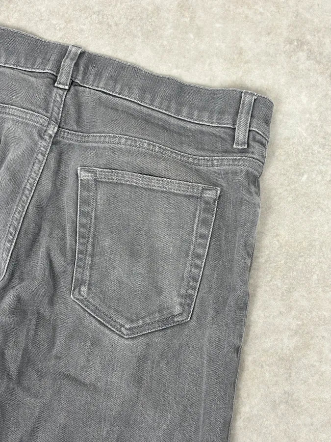 SS2015 Prada Dark Grey Washed Slim Denim Jeans RDsOZFl 8