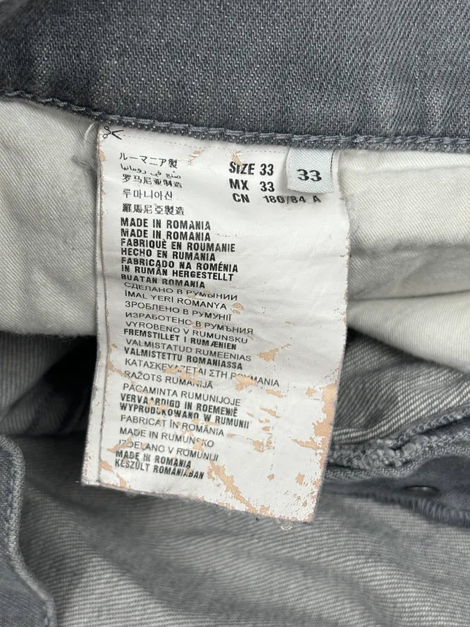 SS2015 Prada Dark Grey Washed Slim Denim Jeans RDsOZFl 10