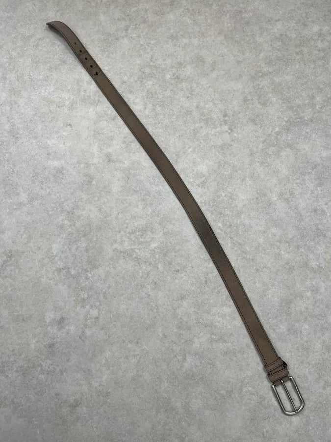 2000s Prada Grey Suede Leather Belt fMiEwMV 6