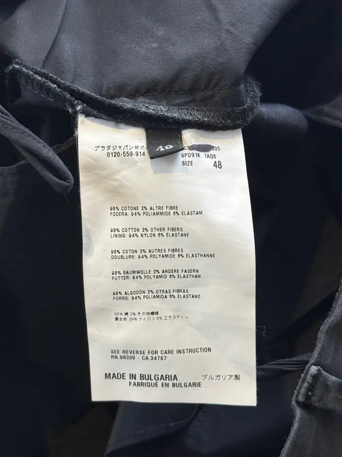2000s Prada Black Waxed Pants ykRIIeV 11