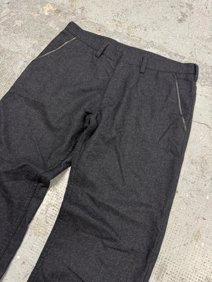 2000s Prada Dark Grey Wool Pants giLCGHo 2