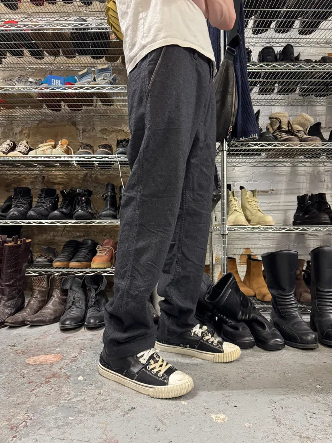 2000s Prada Dark Grey Wool Pants giLCGHo 4