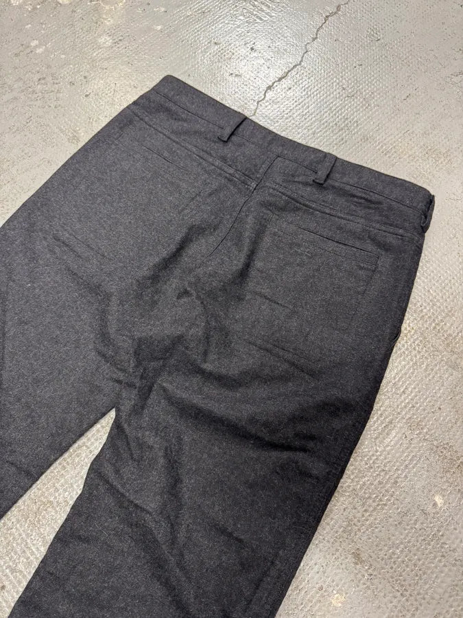 2000s Prada Dark Grey Wool Pants giLCGHo 9
