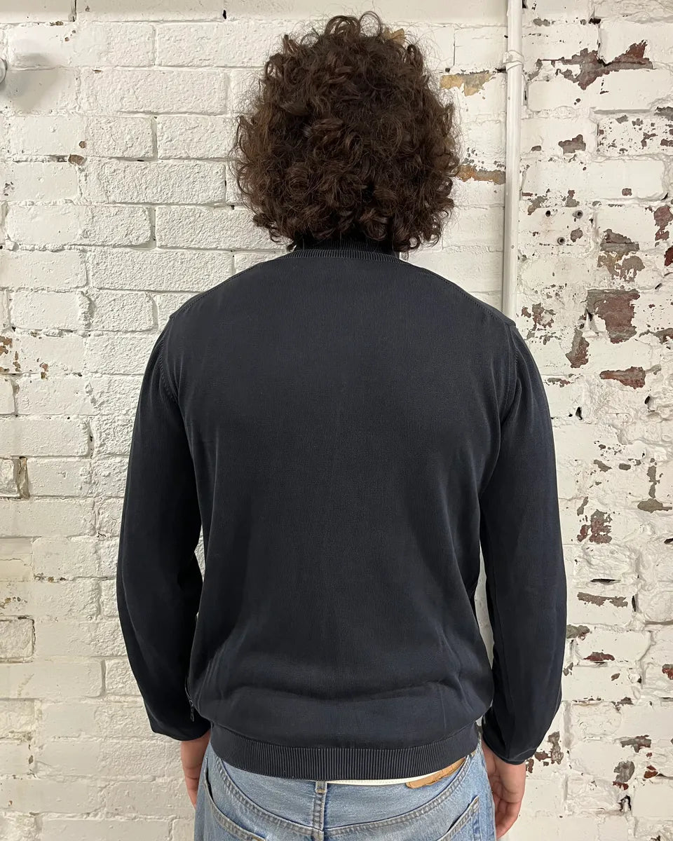 2000s Prada Dark Grey Zip-Up Sweater zObyoXv 2