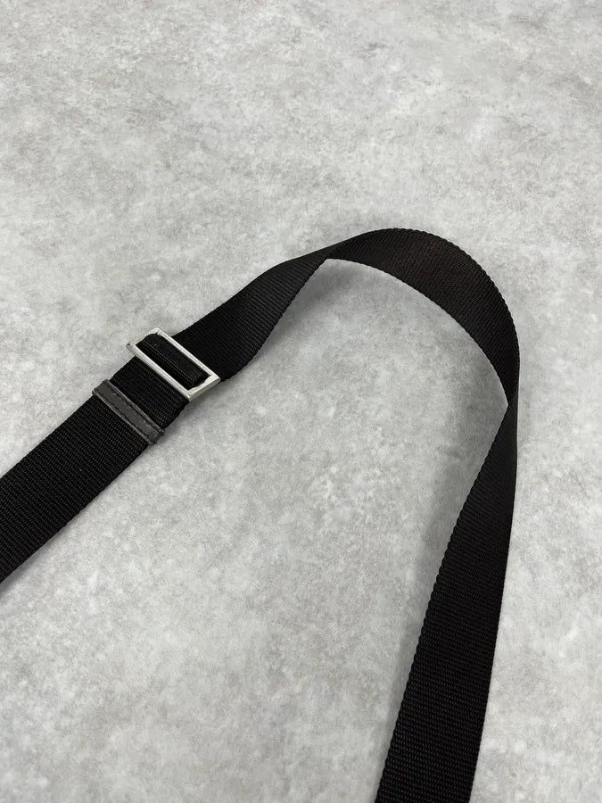 2000s Prada Dark Khaki Nylon Shoulder Bag XlAzkaS 5