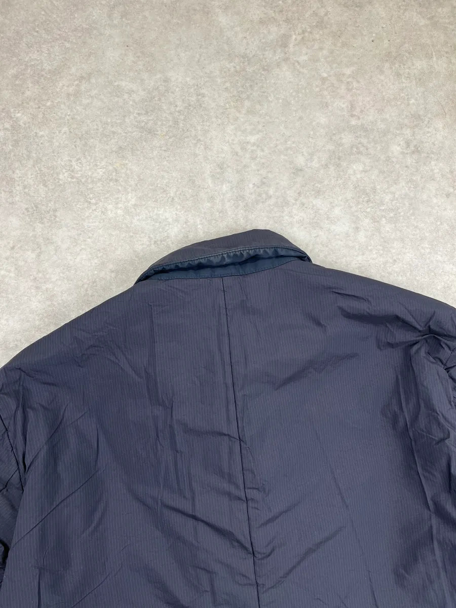 2000s Prada Dark Navy Reversible Long Coat vijqtLu 15